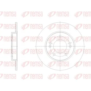 Brzdový kotouč Brzdový kotouč REMSA 62103.00