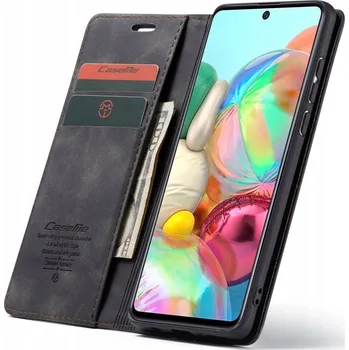 Pouzdro na mobilní telefon Flipové pouzdro Caseme pro Samsung Galaxy A71, černé