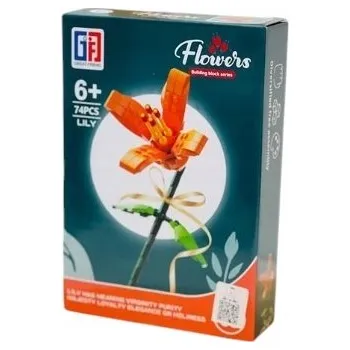 ostatní stavebnice SADA STAVEBNIC STAVEBNICE LILIE 74 DÍLKŮ