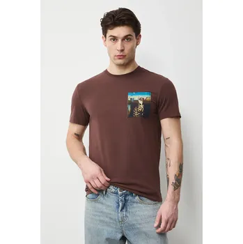 Pánské oblečení Tričko Medicine RS26-TSM352 hnědá 89X, vel. XXL