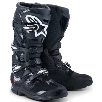 Moto obuv Motocyklové boty pro enduro a terén ALPINESTARS TECH 7 ENDURO DRYSTAR 2010526-10 barva černá/bílá (enduro motocyklová obuv s certifikaci CE dle normy EN 13634:2017)