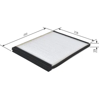 Kabinový filtr Filtr, vzduch v interiéru BOSCH 1 987 432 089