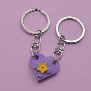 Přívěsek 2 ks Párové klíčenky srdce pro pár | přívěsek - 14