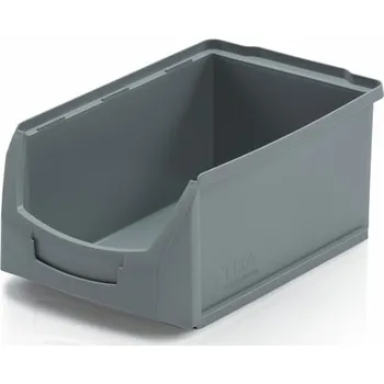 Úložný box Ukládací box C 35x21x15cm šedý Stohovatelný box na součástky