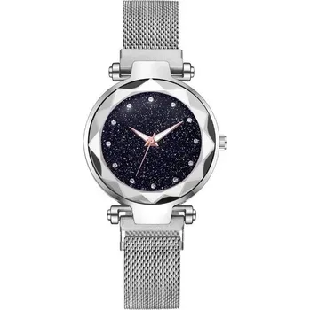 Hodinky Elegantní třpytivé nerezové hodinky | dámské doplňky - Stříbro