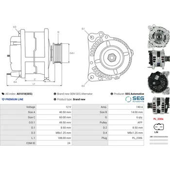Startér Volnoběžný převod, startér AS-PL Sp. z o.o. SD0037
