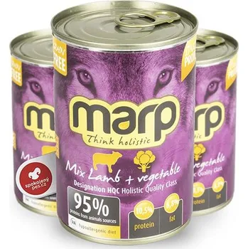 Krmivo pro psa Marp Holistic Dog konzerva MIX Lamb & Vegetable SET 6x 400 g