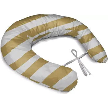 Kojící polštář Sablio Těhotenský polštář Zlaté pruhy