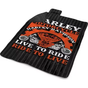 deka Sablio Plážová deka Harley-Davidson Live to ride, ride to live: 200x140 cm
