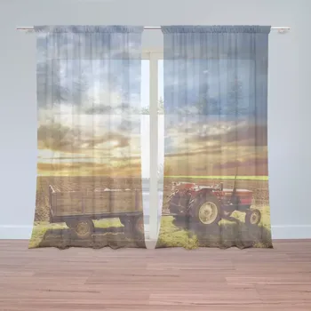Záclona Sablio Záclony Traktor s vlečkou: 2 ks - 150x250 cm - Sablio