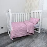 Sablio Mikroplyšové povlečení do dětské postýlky Růžové spirály - 100x135 / 40x60