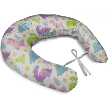 Kojící polštář Sablio Těhotenský polštář Dinosauři s kaktusy