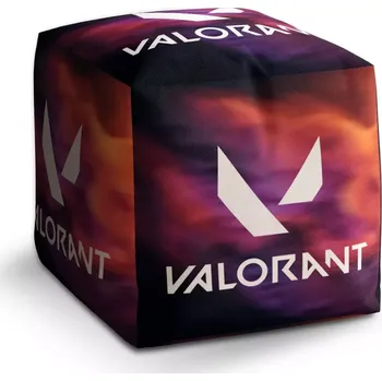 Taburet Sablio Taburet Kostka VALORANT Glow: 40x40x40 cm - Sablio