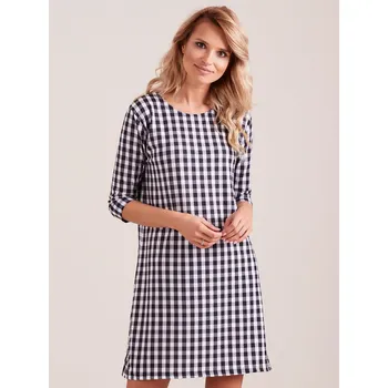 Dámské šaty Šaty EN SK 4335.08 černá a bílá S