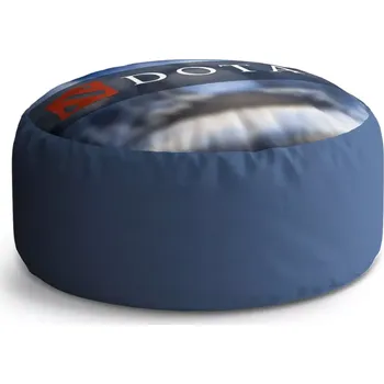 Taburet Sablio Kulatý taburet Circle DOTA 2 Modrá: 38x48 cm - Sablio