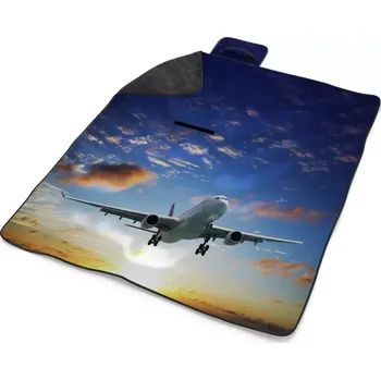 deka Sablio Plážová deka Letadlo 2: 200x140 cm