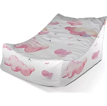 Sedací pytel Sablio Sedací vak Lounge Růžové mraky - 80 x 95 x 50 cm