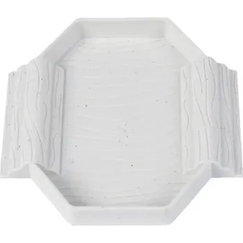 Kompaktní plastová miska do terária | chovatelské potřeby - Mramorová barva