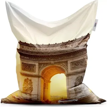 Sedací pytel Sedací vak Classic Paříž Vítězný oblouk - Sablio - 150x100 cm
