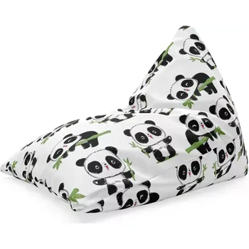 Sedací pytel Sablio Sedací vak Triangl Pandy s větvičkou: 120 x 100 x 100 cm - Sablio