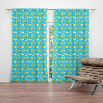 Závěs Sablio Závěsy Hvězdy a měsíce: 2 ks - 140x250 cm - Sablio