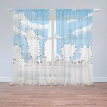 Záclona Sablio Záclony Cartoon 1: 2 ks - 150x250 cm - Sablio