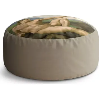 Taburet Sablio Taburet Circle Stvoření Adama - Michelangelo Buonarroti: 38x48 cm