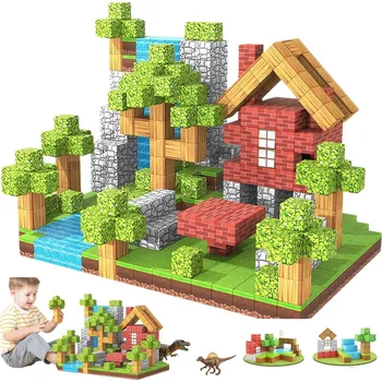 ostatní stavebnice SADA MAGNETICKÝCH STAVEBNICE 100 KUSŮ PIXELOVÉ 3D EDUKAČNÍ KREATIVNÍ