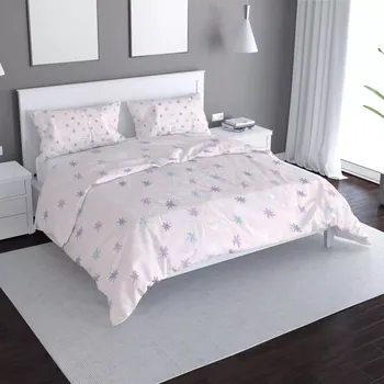 Povlečení Saténové povlečení Barevné hvězdy - Sablio - 140x200 / 90x70