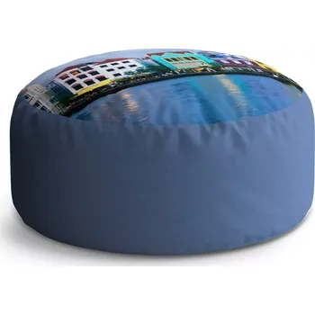 Taburet Sablio Kulatý taburet Circle Domky u moře: 38x48 cm - Sablio