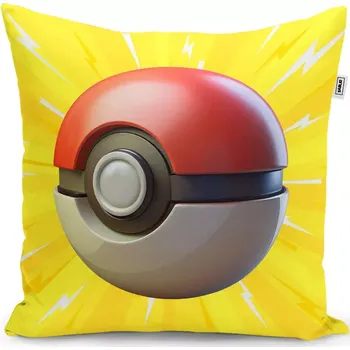Dekorativní polštářek Dekorační polštář Pokemon ball Exploze - Sablio - 40x40 cm