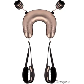 Bondage postroj s polštářem Rosy Gold