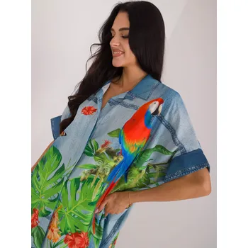 Dámská košile Košile DHJ KS 19007.32 modrá jedna velikost