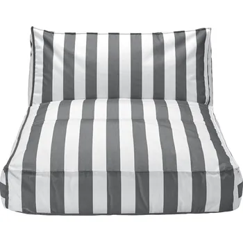 Zahradní lehátko Blomus STAY venkovní lehátko/day bed, 120 x 190 cm pruhované L černé