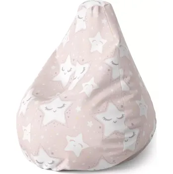 Sedací pytel Sedací vak Pear Spící hvězdičky - Sablio - 70 x 95 x 15 cm