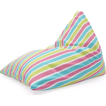 Sedací pytel Sablio Sedací vak Triangl Proužky: 120 x 100 x 100 cm - Sablio