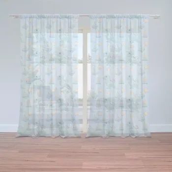 Záclona Sablio Záclony Natahovací dinosaurus: 2 ks - 150x250 cm - Sablio