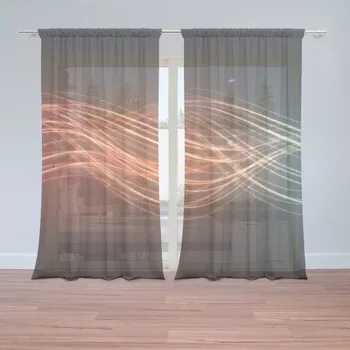 Záclona Sablio Záclony Abstrakce strip: 2 ks - 150x250 cm - Sablio