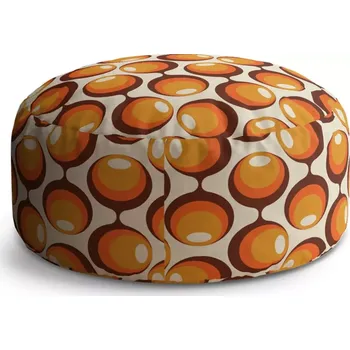 Taburet Sablio Taburet Circle Karamelové kruhy: 38x48 cm