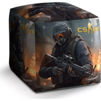 Taburet Sablio Taburet Kostka CS:GO Voják 2: 40x40x40 cm - Sablio