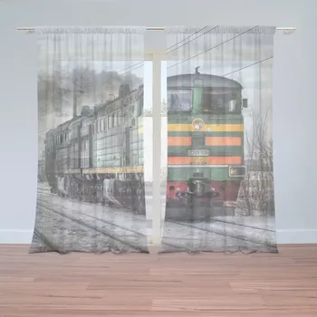 Záclona Sablio Záclony Lokomotiva: 2 ks - 150x250 cm - Sablio