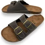 Sport Dámské šedé korkové pantofle Barva: Šedá, Velikost: 38