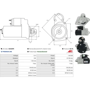 Alternátor Rotor, generátor AS-PL Sp. z o.o. AR0027