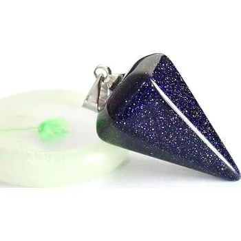 Přívěsek Křišťálový kuželový přívěsek z kamene | komponent na výrobu šperků - LSS