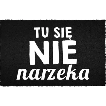 Rohožka VCHODOVÁ ROHOŽKA 40X60CM ČERNÁ KOKOSOVÁ S HUMOREM - TADY SE NENADÁVÁ