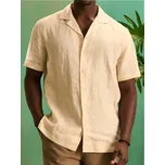 Sinsay - Lněná košile - žlutá - 787EI-08X - 787EI-08X-XXL