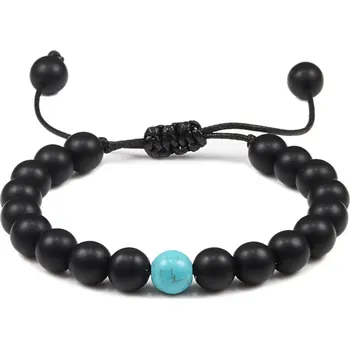 Náramek Minerální párový náramek | šperk - matná modrá