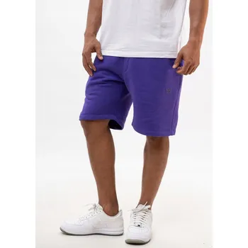 Pánské oblečení KRÁTKÉ Teplákové KRAŤASY ŠORTKY Pánské Fialové Jigga BAVLNĚNÉ MODERNÍ M