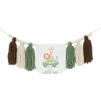 Party dekorace Boho narozeninová dekorace židle | narozeninová výzdoba 1+1 ks - střapec na auto