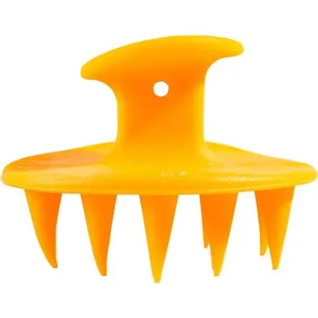 Masážní přístroj Masážní silikonový kartáč na mytí | masáž hlavy - pomerančový